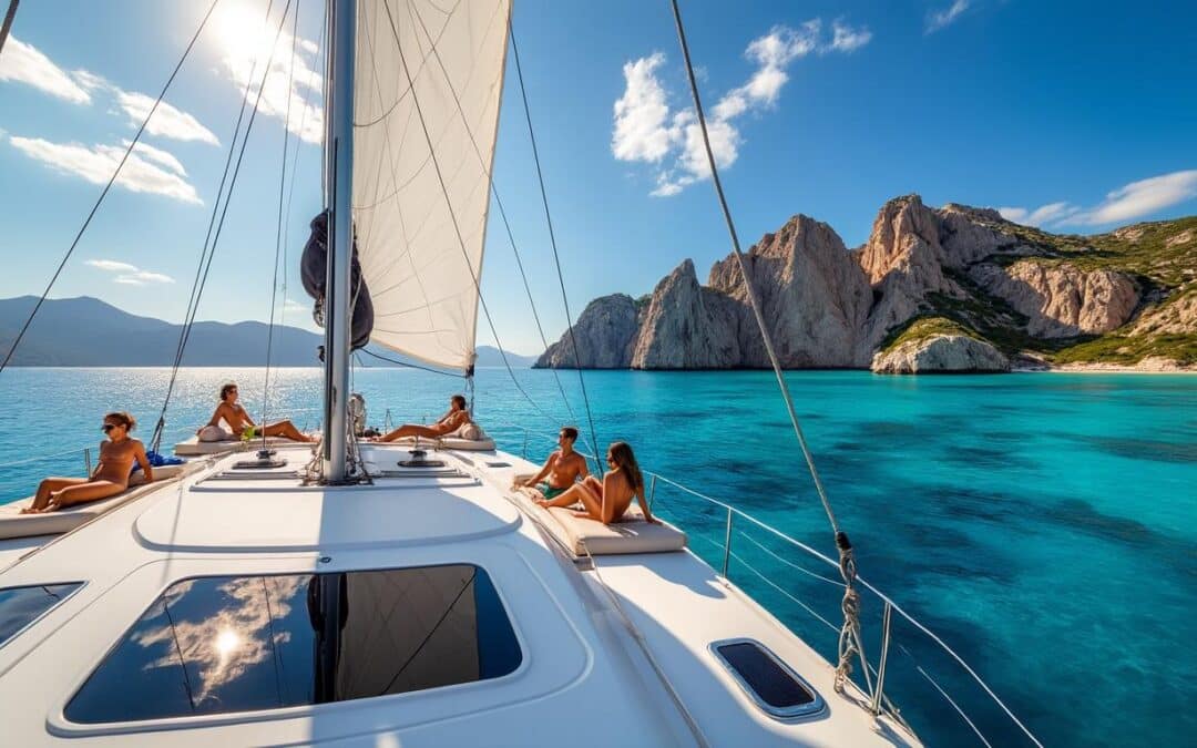 Comment se passe une journée type sur un catamaran en Crète