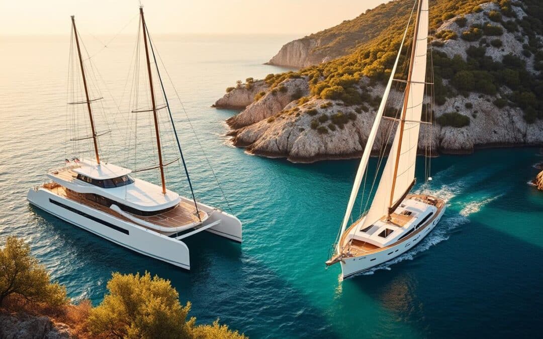 découvrez comment choisir entre un voilier et un catamaran pour une croisière inoubliable en crète, en fonction de vos préférences et besoins nautiques.