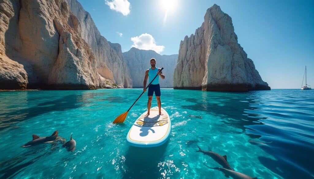 découvrez la crète autrement grâce au stand-up paddle : explorez ses eaux turquoise et ses paysages à couper le souffle pour une expérience unique et inoubliable.