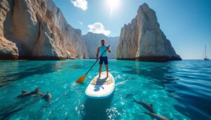 découvrez la crète autrement grâce au stand-up paddle : explorez ses eaux turquoise et ses paysages à couper le souffle pour une expérience unique et inoubliable.
