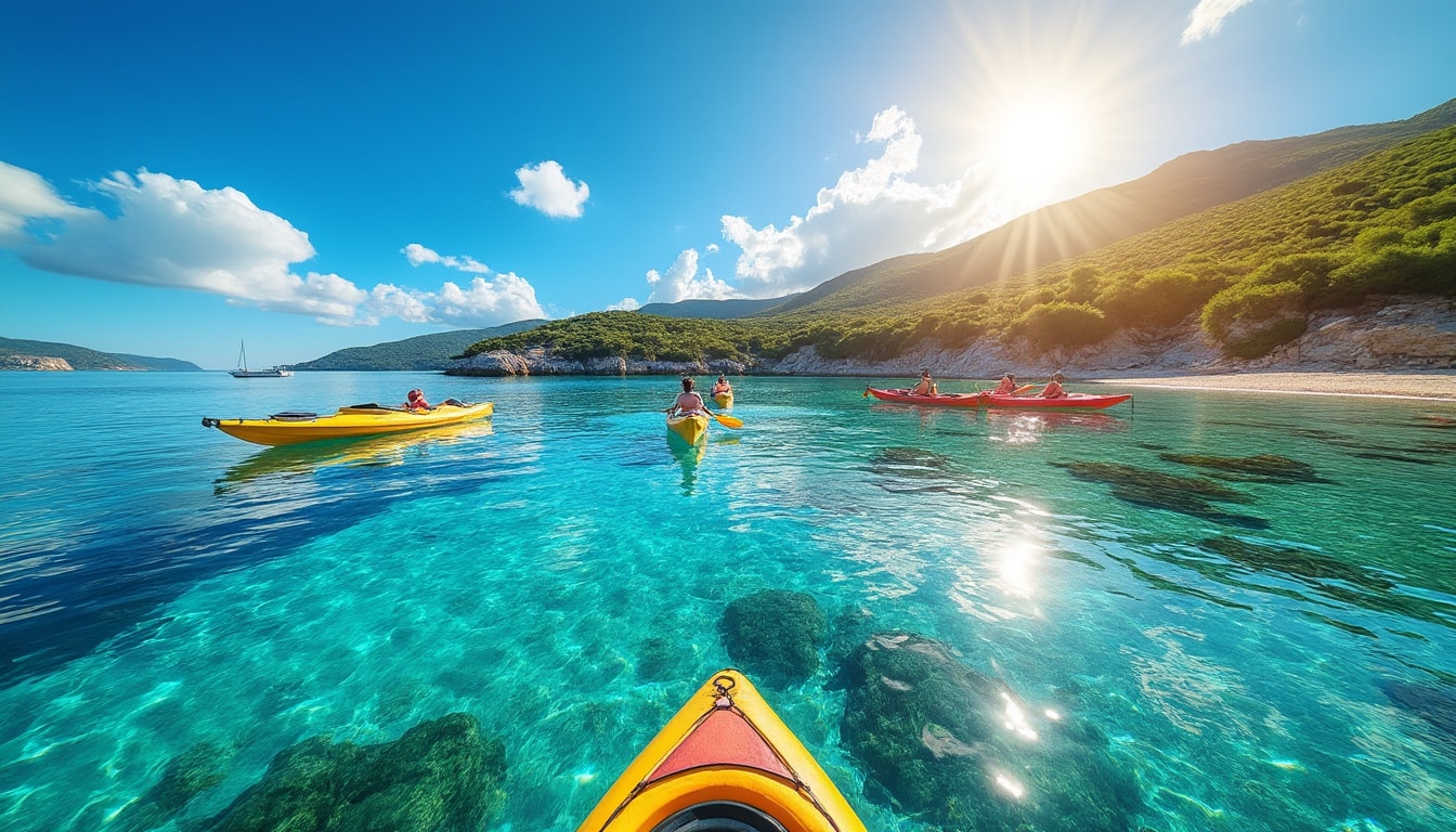 explorez les meilleurs spots incontournables pour le paddle, le kayak et le snorkeling et vivez des aventures nautiques inoubliables en pleine nature.