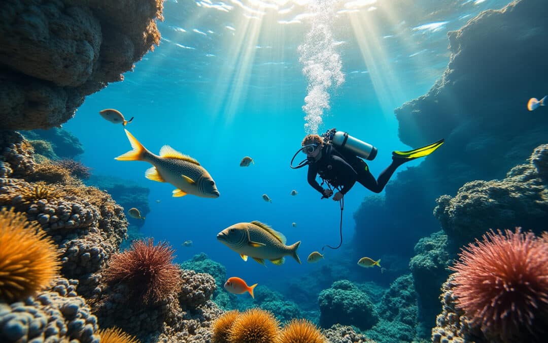 explorez la plongée sous-marine en crète et plongez dans un monde fascinant de faune marine riche et de paysages sous-marins spectaculaires.