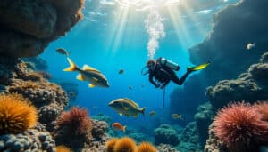 explorez la plongée sous-marine en crète et plongez dans un monde fascinant de faune marine riche et de paysages sous-marins spectaculaires.